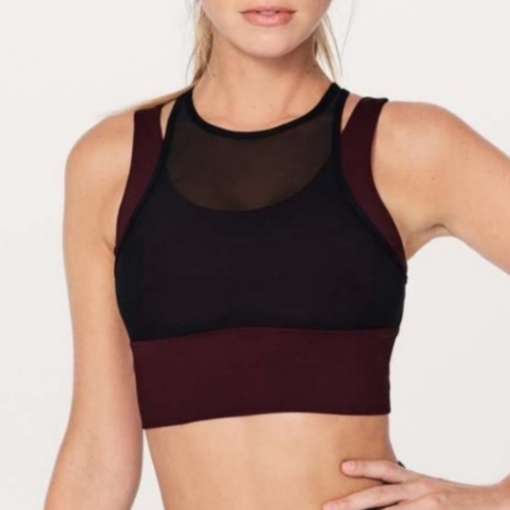 Lululemon Double Tap Bra Dark Adobe/Black